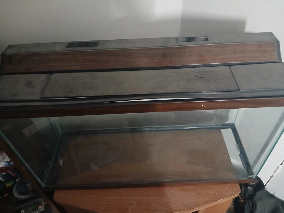 Tanque de acuario Aqueon estándar de vidrio de 20 galones de largo, borde negro Foto 1 de 1