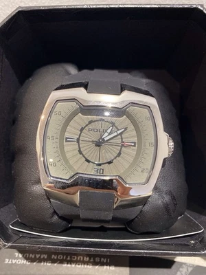 Reloj Pulsera Analógico POLICÍA Icónico Nuevo Con Papeleo Y Caja De Regalo De Lujo Foto 1 de 4