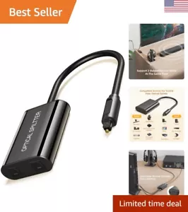 Digital Toslink Fiber Optical Splitter - 1 in 2 Out Audio Adapter Cable - Sig... - Picture 1 of 11