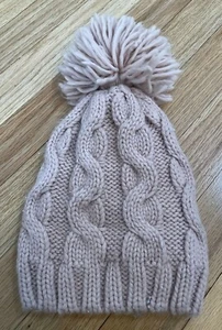 Kleinkind/Baby hellrosa mauve babyGAP Winter Schnee Mütze mit Bommel Small/Medium - Bild 1 von 4