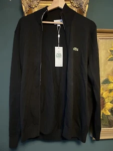 Lacoste Cardigan Strickjacke - Schwarz - Größe L / 5 NEU - Bild 1 von 5