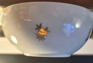 Vintage Limoges France White with Gold Flower Pattern Porcelain Relish Dish 3'' - Picture 1 of 6