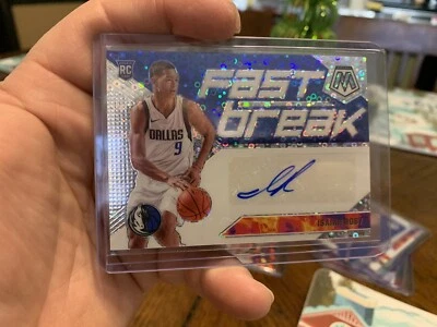 19-20 Mosaic Fastbreak Silver Disco Prizm Isaiah Roby Rookie Auto - Image 1 of 2