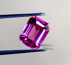 Emerald Cut Natural Pink Spinel Certified Spinel 6.15 Ct Loose Gemstone - Picture 1 of 8