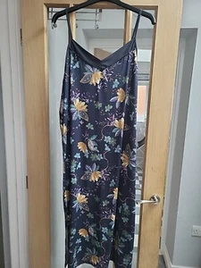 New Ladies Size 18-20 XL Blue Floral Maxi Dress Primark Sleeveless - Picture 1 of 5