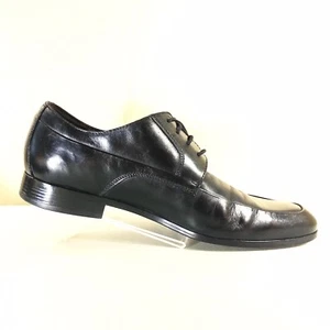 Schwarze Saks Fifth Avenue elegante Leder Oxford Schuhe Größe 10M - Bild 1 von 10