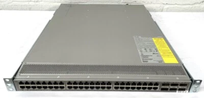 CISCO N9K-C93108TC-EX 48 PORT SWITCH RACK MOUNTABLE 4 X CISCO QSFP-40G-SR-BD - Image 1 of 2