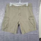 Nautica Mens Cargo Shorts Olive Green Size 36 (36Wx9L) Work Shorts