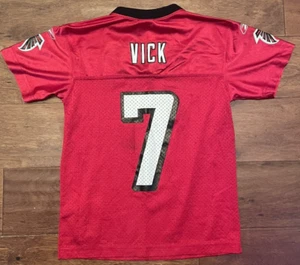 Atlanta Falcons Reebok Michael Vick Jersey #7 Youth Small Red - Picture 1 of 3