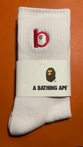 Calcetines raros BAPE b Patch Ape Head (Envío rápido gratuito) - Imagen 1 de 2