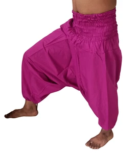 Indian Cotton Harem Gypsy Hippie Ali Baba Baggy Baby Purple Women Yoga Pants US - Picture 1 of 3