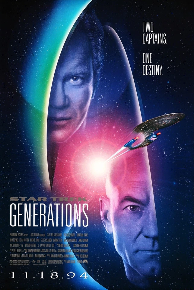 Star Trek Generations movie poster (b) - 11" x 17"