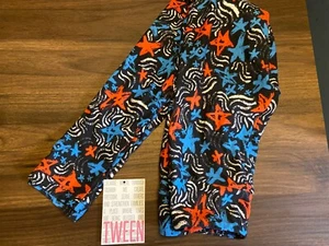 Tween Kids Lularoe Leggings Stars Blue Background Fits 00/0 new with tags - Picture 1 of 1
