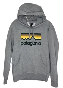 Patagonia Organic Cotton Hoodie Men's Size Small Gray Pullover Sweatshirt - Picture 1 of 8