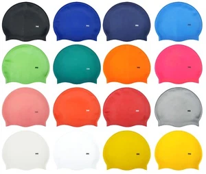 CHEX 100 % silicona lisa niños niñas 3 - 7 años grado A fuerte sombrero de natación gorra - Imagen 1 de 17