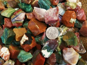 500 Carat Lots of Fancy Jasper Rough - Plus a FREE Faceted Gemstone - Picture 1 of 12