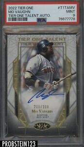 2022 Topps Tier One Talent Mo Vaughn Red Sox AUTO 200/200 PSA 9 MINT