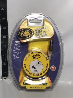 MadCatz GameCube 6ft Controller Extension Cable White - BRAND NEW SEALED - Image 1 of 4