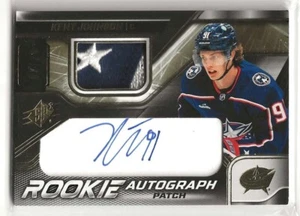 2022-23 SPx #KJ Kent Johnson (RPA) -Rookie Patch Autograph 02/25-Jackets - Picture 1 of 2
