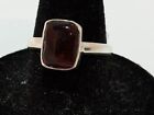 Artisan 925 Sterling Silver Cherry Amber Cabachon Ring Size 8