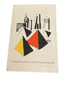 Boston Society of Architects Alexander Calder View of Boston Silkscreen Poster - Picture 1 of 12