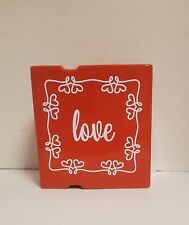 A gift from FTD vase. FTD red "love" vase. Valentines/ Love