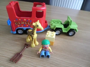 LEGO DUPLO 10550 - CIRCUS TRANSPORT GIRAFFE CLOWN COMPLETE FREE UK POST - Picture 1 of 3