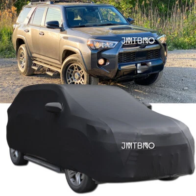 Для Toyota 4Runner 1984-2023 черный пятно эластичной пыли доказательство w/сумка полный автомобильный чехол - Изображение 1 из 4