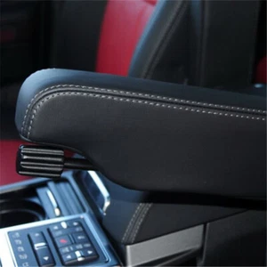 1 Pair Black Leather Car Front Seat Armrest Cover Decorative For Freelander 2 10 - Picture 1 of 7