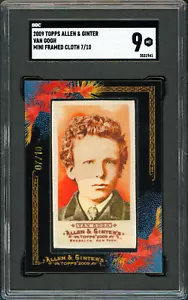 2009 Topps Allen & Ginter Van Gogh /10 Mini Framed Cloth SGC 9 MINT NONE HIGHER - Picture 1 of 3