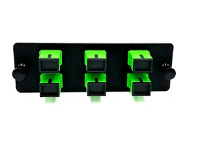 Panduit FAP3WAGDSCZ Compatible 6 Port SC SM APC OS1 / OS2 Adapter plate - Afbeelding 1 van 2
