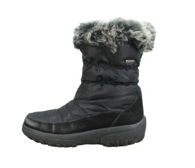 Spring Step Womens Alpi-Tex Vanish Faux Fur Trim Black Snow Boots Size 37 US 7 - Image 1 of 4