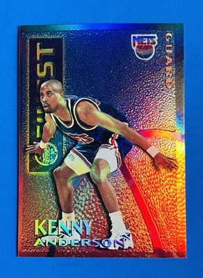 Tarjeta de inserción refractor de baloncesto Topps Mystery Finest Kenny Anderson 1995-96 #M5 Foto 1 de 2