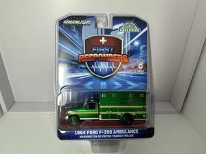 Greenlight 1:64 Cromo Verde Inseguimento Macchina Ford F-350 - Foto 1 di 1