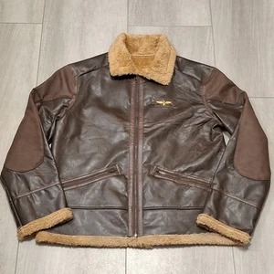 Chaqueta marrón aviador vintage US Heritage talla XL - Imagen 1 de 15