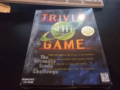 Sealed Sci-Fi Channel Trivia Game Windows 95/3.1 PC -Bryon Press Multimedia 1996 - Image 1 of 2