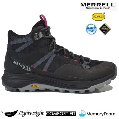 LADIES MERRELL HIKING BOOTS WATERPROOF GORETEX ANKLE WALKING TRAIL TREK TRAINERS