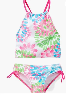 Kanu Surf Niñas Margarita Playa Deporte Halter Tankini 2 Piezas Traje de Baño Talla 14 00477 Foto 1 de 2