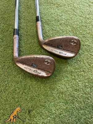 RH Wilson FG Tour AMP Raw Wedge Set 52*, 56* KBS Hi-Rev 2.0 115g Steel - Image 1 of 4