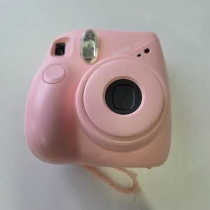 Fujifilm Instax Mini 7+ Plus Instant Camera Light Pink READ SEE PICS - Picture 1 of 8