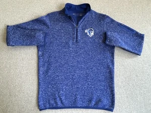 Seton Hall Sweatshirt Mens Large 1/4 Zip Sweater Pullover Long Sleeve Pirates - Picture 1 of 9