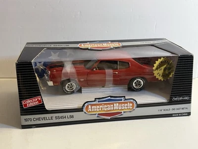1970 Chevelle SS454 LS6 Red American Muscle Ertl 1:18 Scale Die Cast - Image 1 of 4