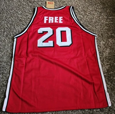 Headmaster Hardwood Legends World B. Camiseta roja Free Guilford #20 para hombre 3XL Foto 1 de 4