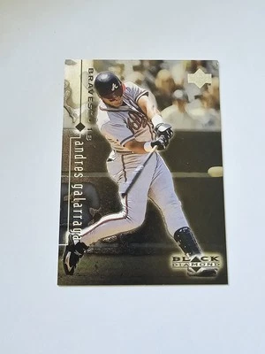 1999 Upper Deck Black Diamond Andres Galarraga #7 Atlanta Braves - Image 1 of 2