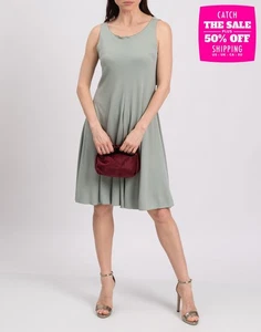 RRP€510 ARMANI COLLEZIONI Flippy Dress IT44 US8 UK12 L Cut Out Made in Italy - Picture 1 of 11