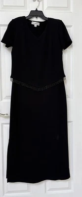 VESTIDO GRANERO Talla 10 Negro Maxi Foto 1 de 4