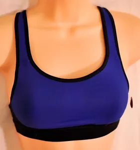 women's champion blue & black sports bra size Xsmall 30AB & 32A  MSRP $23 new - Picture 1 of 6