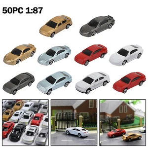 50pcs HO Scale Model Car 1:87 Building Train Scenery Architecture Model - Picture 1 of 10