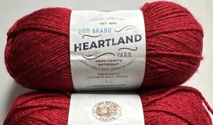 1 LION BRAND HEARTLAND en REDWOOD 5oz 251yds acrílico premium - Imagen 1 de 3