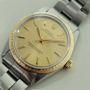 Rolex Oyster Perpetual Ref 1038 35mm 14k SS Mens Automatic 1960s Vintage RA567 - Picture 1 of 13